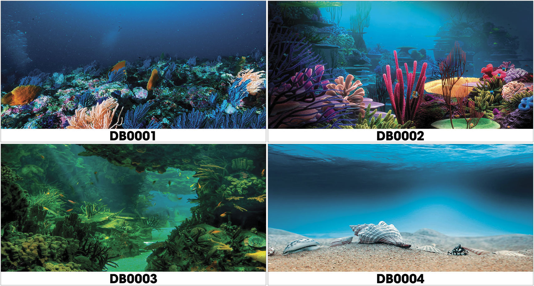 Tranh 3D hồ cá - DB