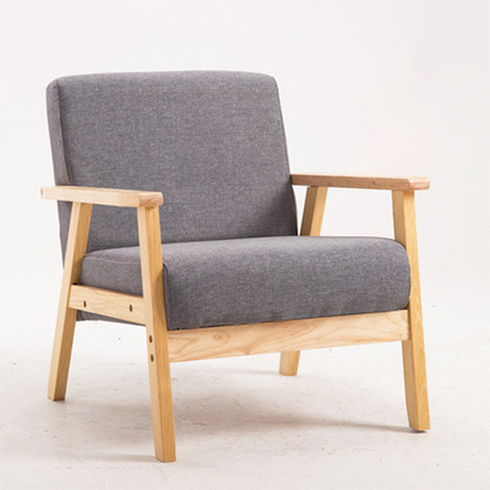 Ghế sofa da mini, ghế sofa đơn giá rẻ, ghế sofa gỗ GSF002