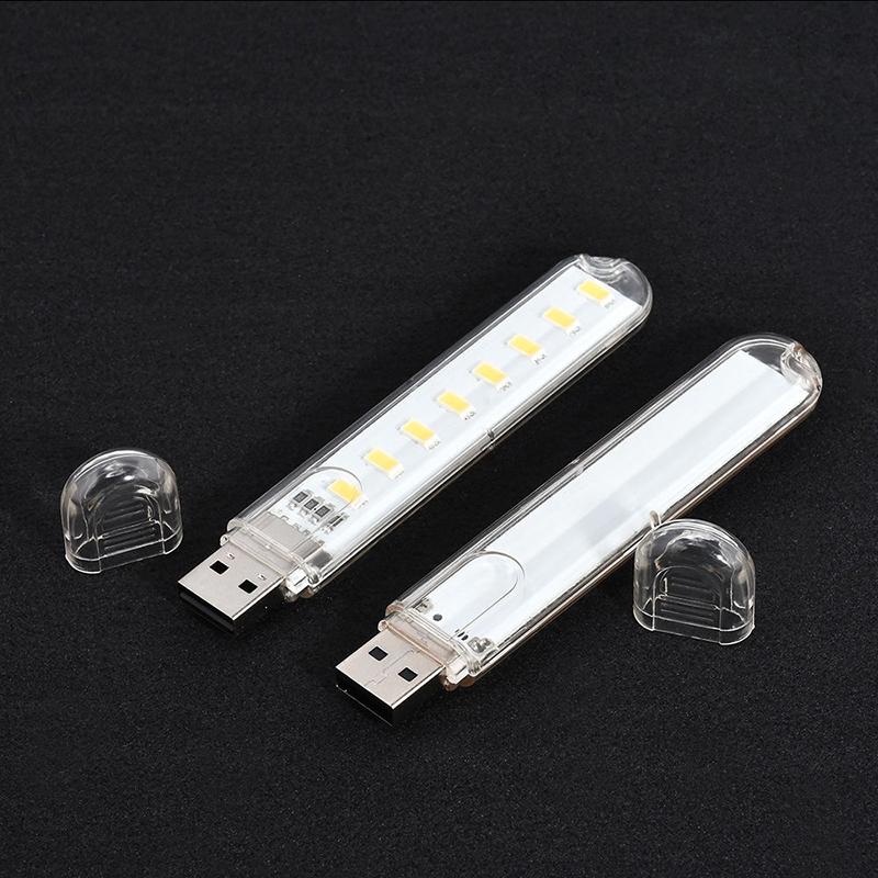 [HCM](ĐÈN TRẮNG SÁNG) COMBO 2 ĐÈN LED USB 8 BÓNG CẮM USB SẠC DỰ PHÒNG - CẮM TRẠI DU LỊCH DÃ NGOẠI