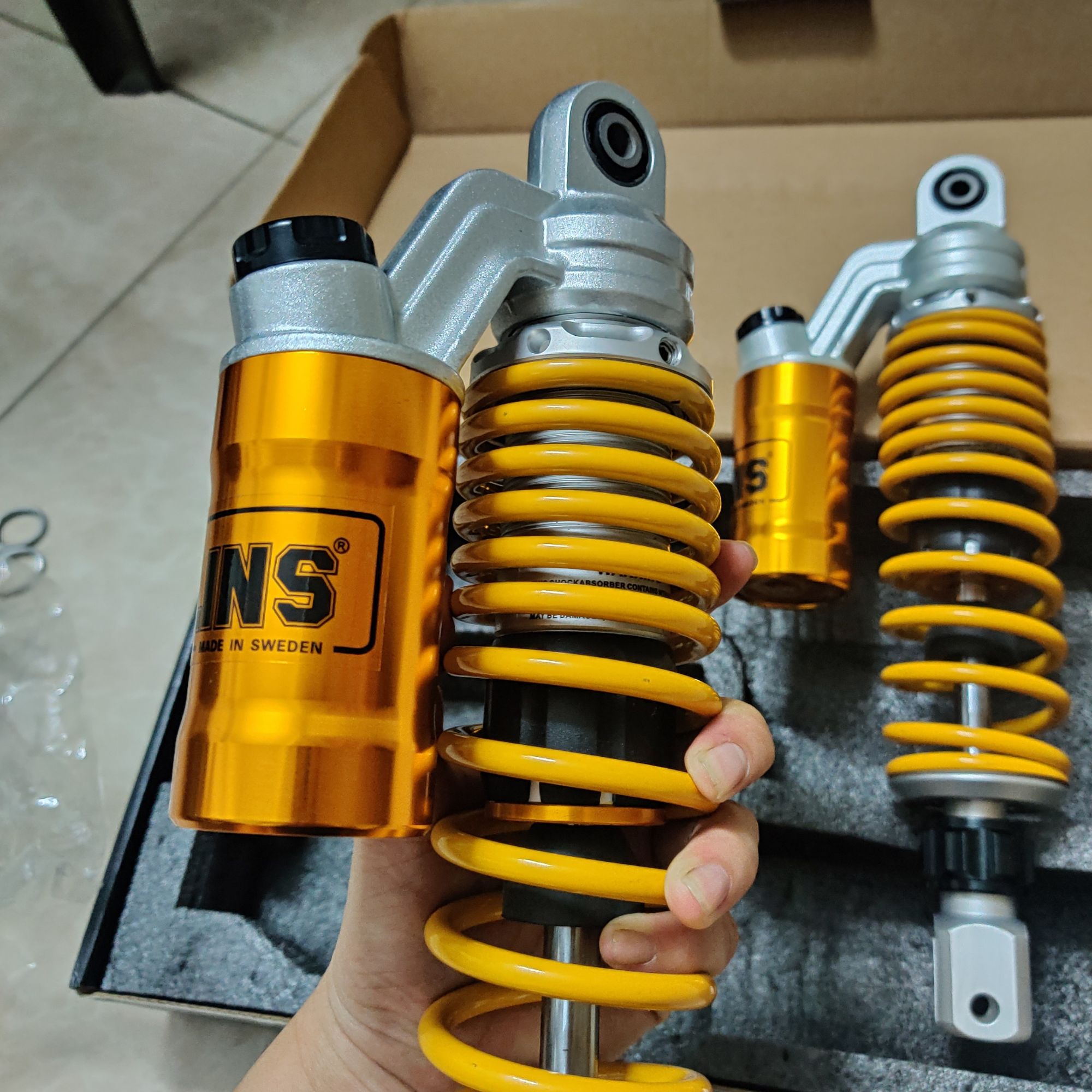 [HCM]phuộc bình dầu ohlins gắn nouvo 2 3 4 nvx impuse