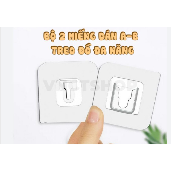 Bộ 2 Miếng Dán Chữ U Đa Năng