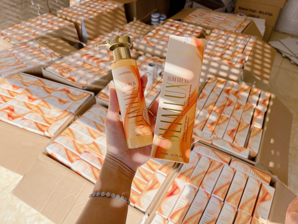 [HCM]Gel tan mỡ x5 Slim Lux Soherbs 200ML