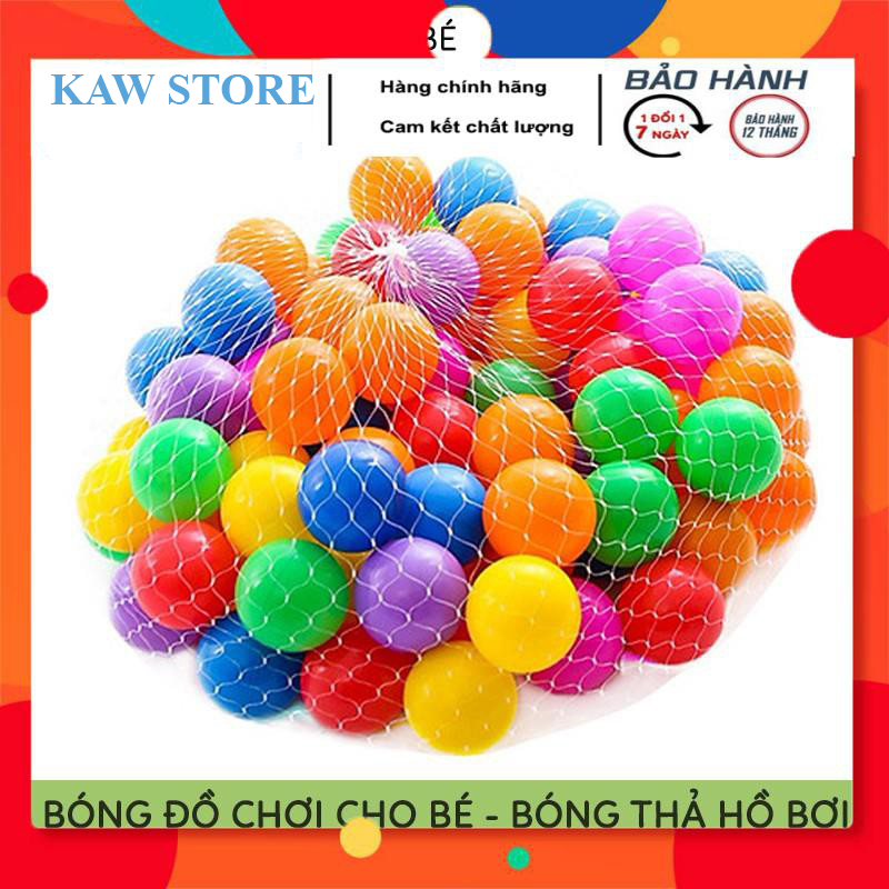 Túi từ 1-100 quả bóng nhựa nhiều màu, banh nhựa cho bé thỏa sức vui chơi[ Hot 2022 ] hàng Việt Nam, Bóng Nhựa Nhà Banh Đồ chơi trẻ em cho bé chơi nhà bóng lều bóng - KAW STORE