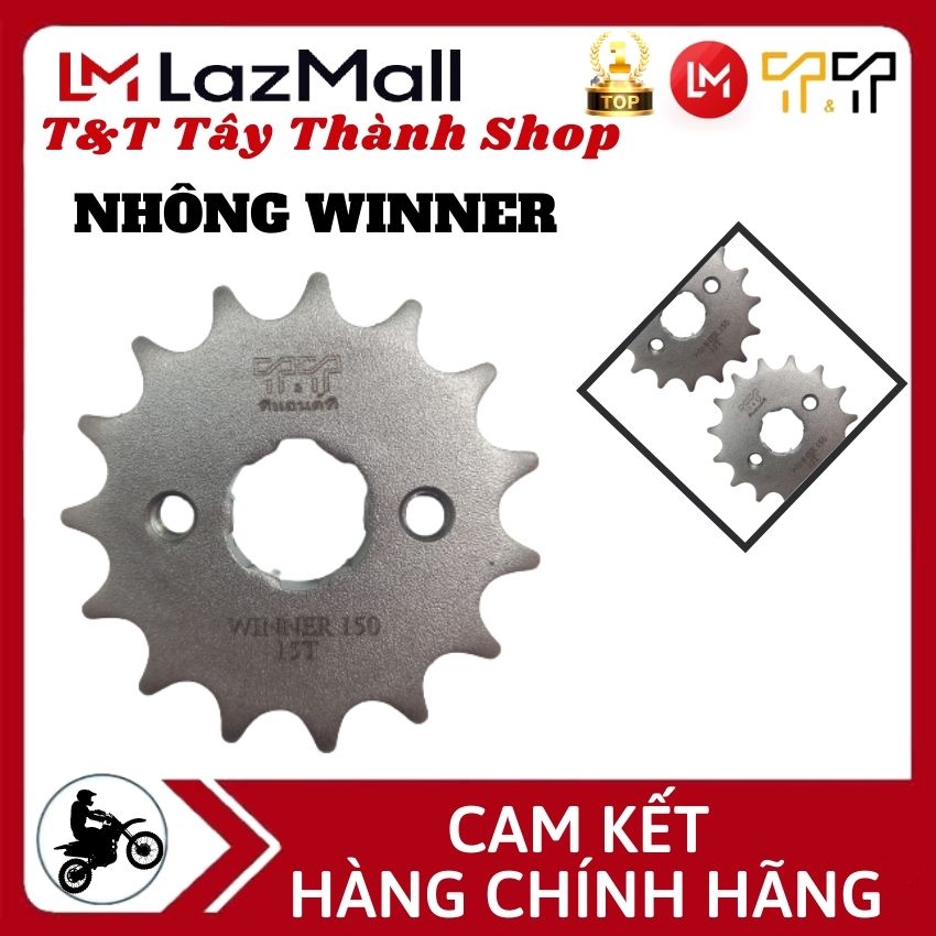 Nhông Honda/Yamaha/Suzuki chất liệu thép C45, xuất xứ Thái Lan - T&T Tây Thành chuyên nhông sên dĩa