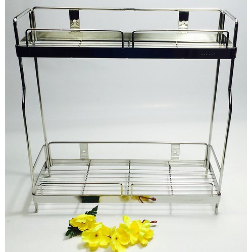 Kệ Gia Vị Lệch 2 Tầng Inox