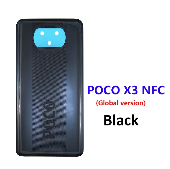 Nắp lưng Poco X3 / X3 Pro NFC - Chất liệu kính - Tặng kèm keo B7000 và bút cảm ứng