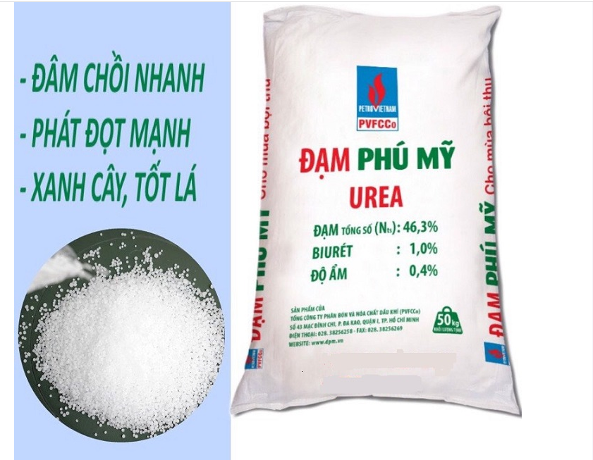 1kg phân đạm - ure - đạm phú mỹ - tăng trưởng