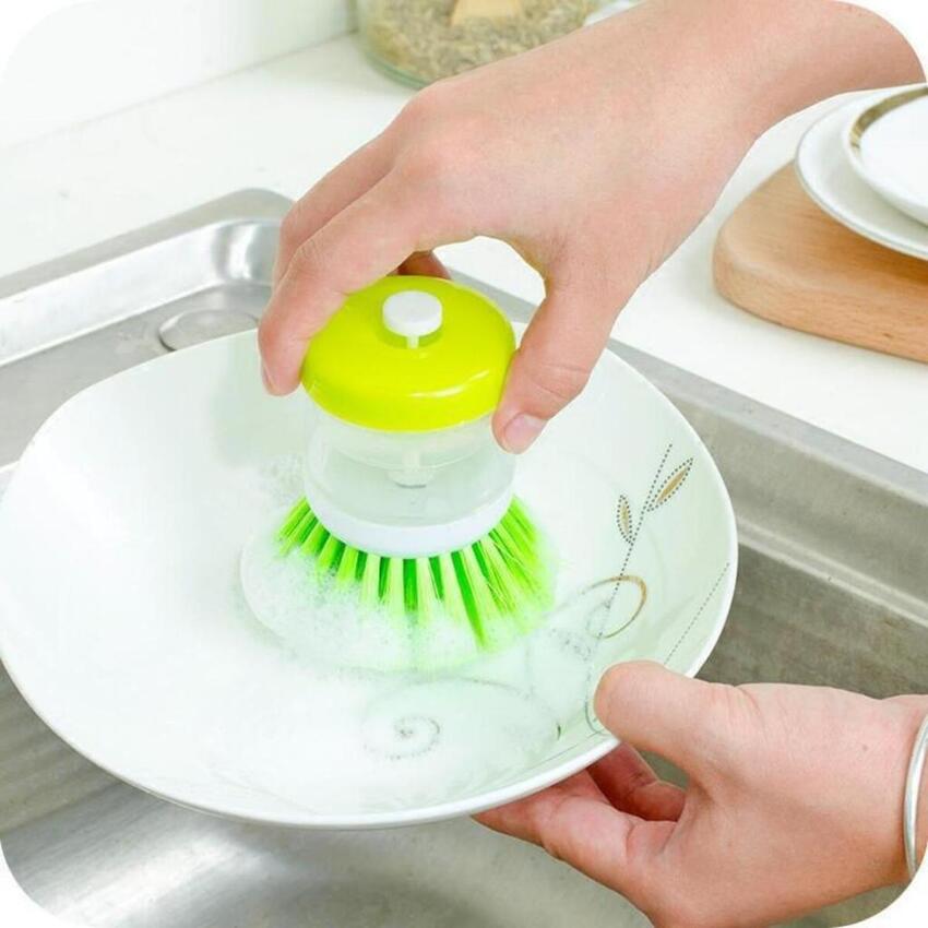 Cọ rửa chén bát có ngăn đựng nước rửa chén tiện dụng DANA