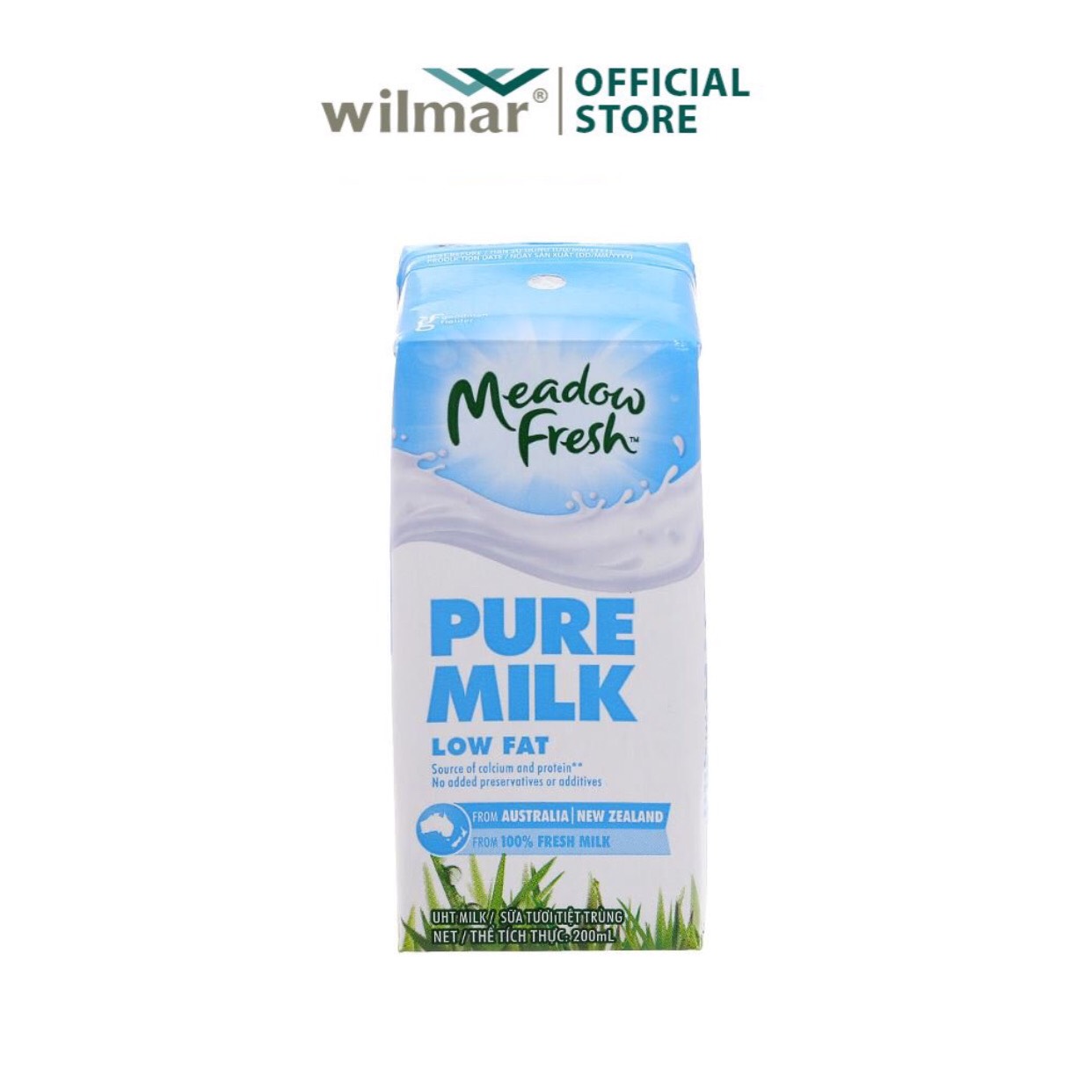 [1 Hộp ] Sữa Tươi Ít Béo Meadow Fresh 200ml - Sữa Tươi Nhập Úc