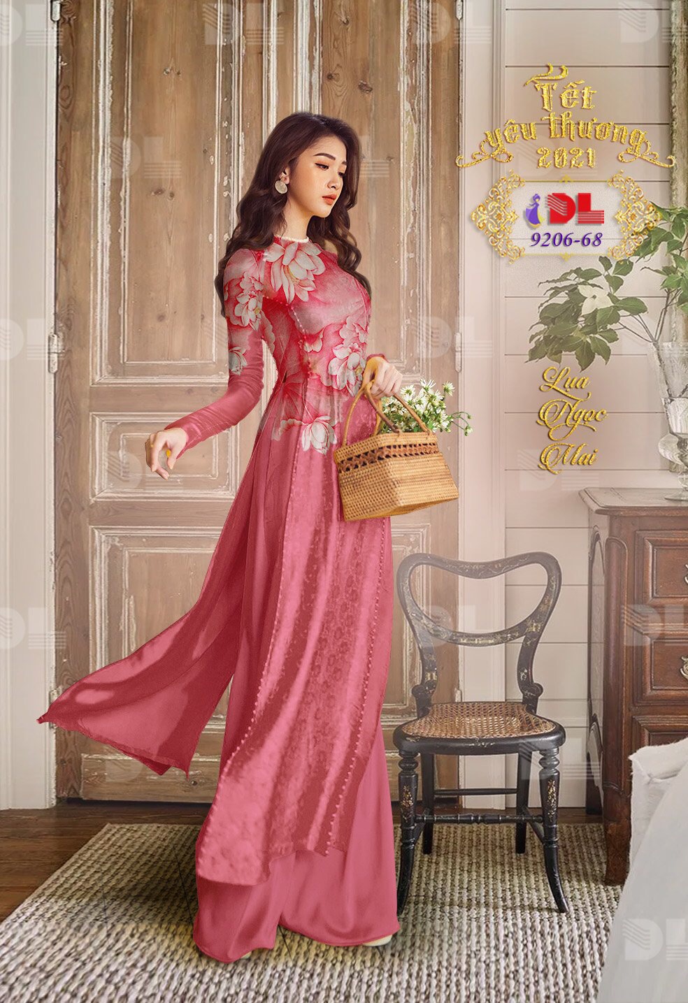 [HCM]Vải áo dài gấm in 3D