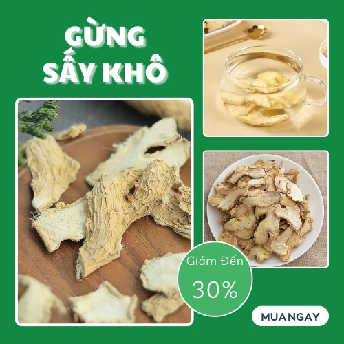 [Hàng mới về] Gừng sấy khô 500g - Thảo Dược Tấn Phát