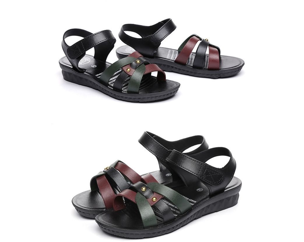 DÉP SANDAL QUAI ĐAN CAO SU DẺO NỮ ĐẾ 3CM
