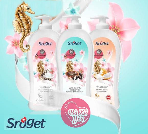 Sữa tắm con cá ngựa Sroget Thái Lan 1200ml