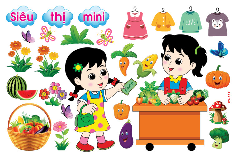 Decal mầm non - góc phân vai-1 khổ to 127x80