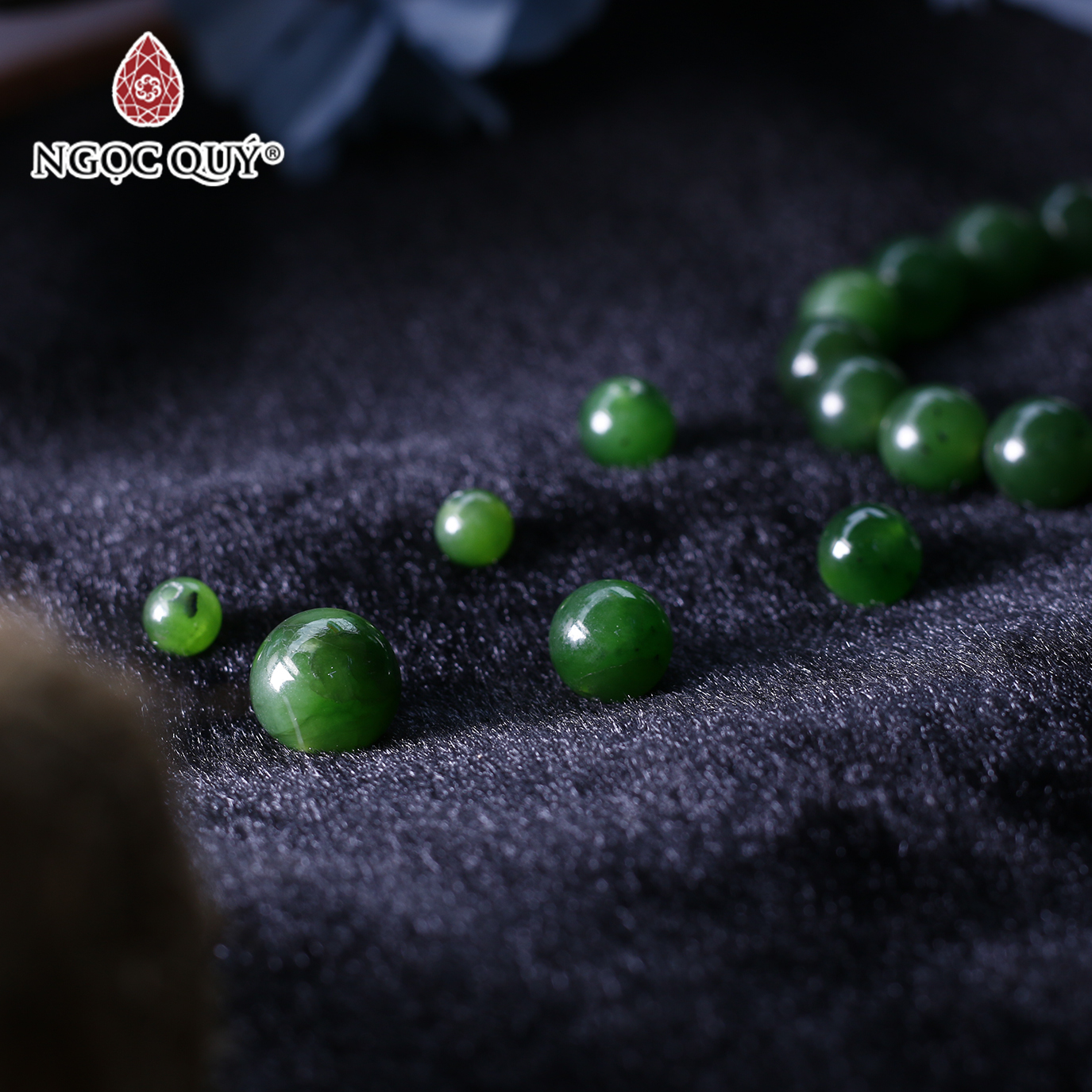 Hạt lẻ đá ngọc bích loại A mệnh hỏa mộc - Ngọc Quý Gemstones