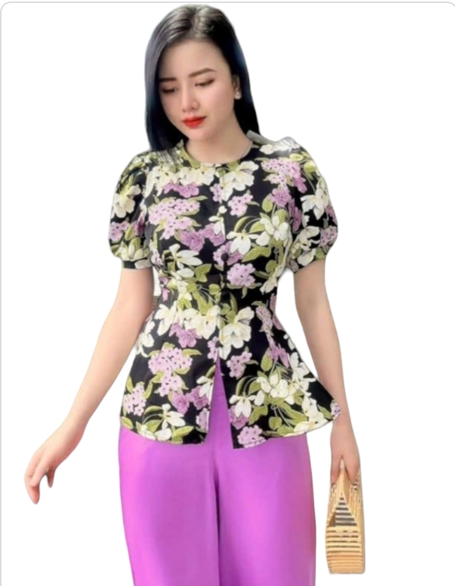 MẪU BÀ BA LỤA MANGO TAY PHỒNG SIZE 45KG - 70KG