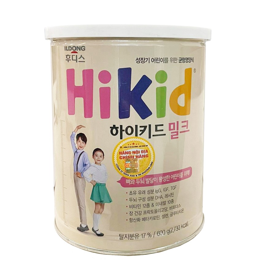 DATE 2025 -Sữa Hikid vị Vani 600g (1 - 9 tuổi)