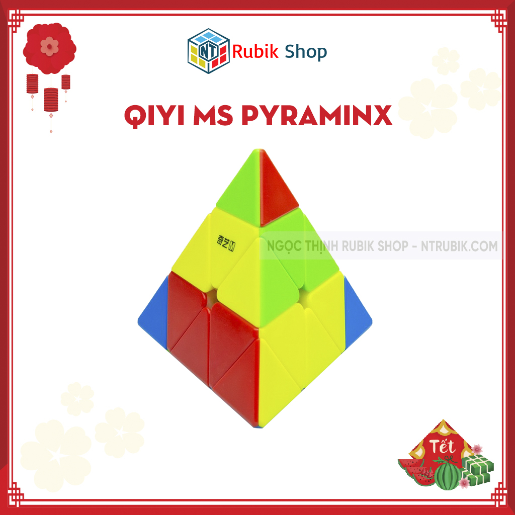 [Siêu hot] Rubik Pyraminx QiYi New Best Budget Magnetic 2020 stickerless (Có nam Châm- Hãng Mod M)