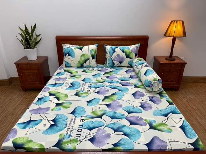 Drap/Ga giường lẻ thun lạnh hàn quốc in 3D cao cấp