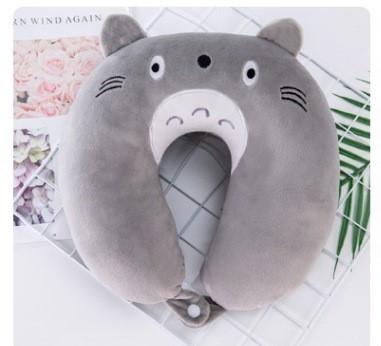 Gối kê cổ Chữ U Totoro Xám