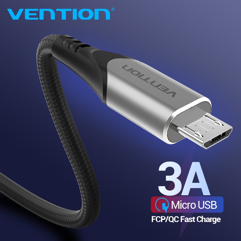 Cáp USB 2.0 to Micro USB Vention bọc dù siêu dài 3M