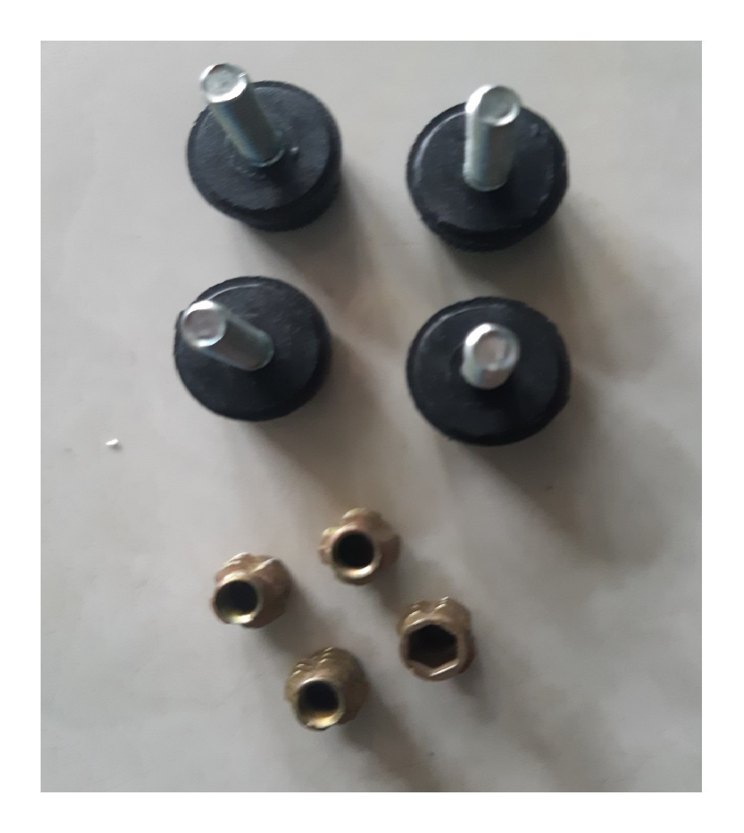combo 4 Chân tăng chỉnh bàn ghế phi  8mm - 6mm