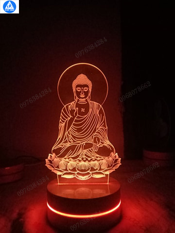 Quà biếu đèn led hình Phật A Di Đà