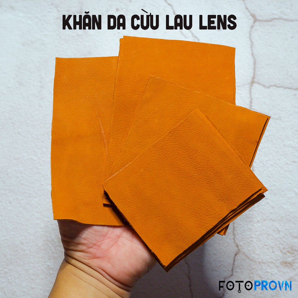 Khăn da cừu vệ sinh lens lau ống kính máy ảnh điện thoại (da cừu thật 100%)
