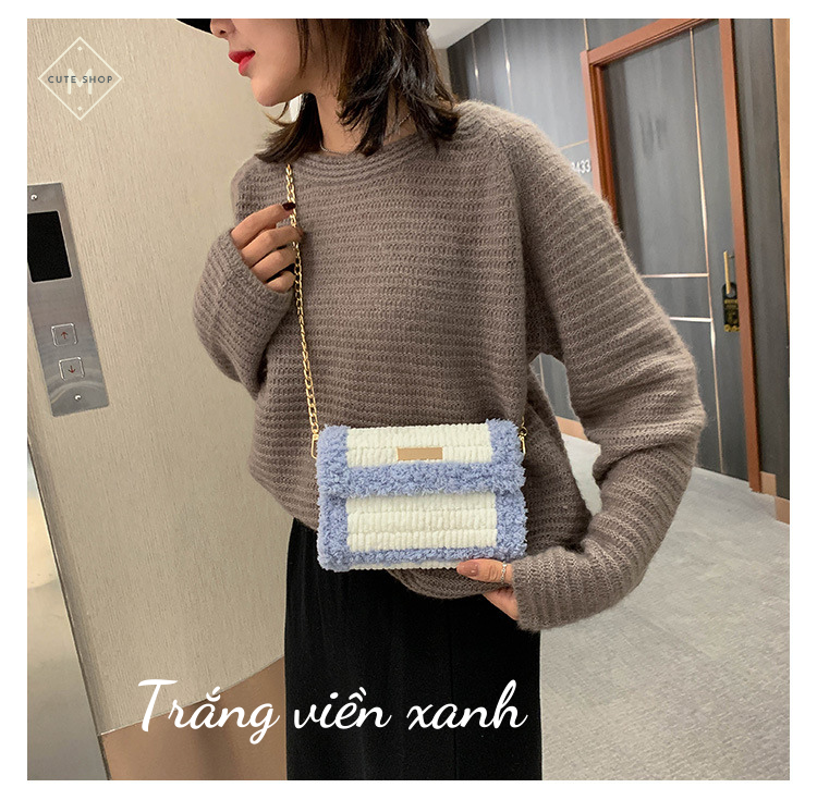 Túi xách len tự đan - Túi len handmade tự đan (Có video hướng dẫn + Có thể nhờ Shop đan)