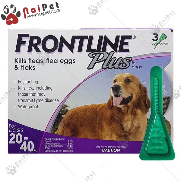 Dung Dịch Nhỏ Gáy Phòng Và Trị Ve Rận Bọ Chét Cho Chó Mèo Frontline Plus Tuýp