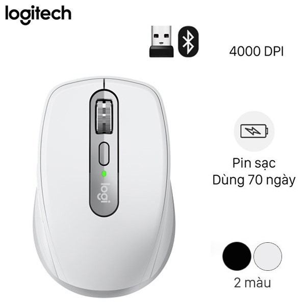 [Rẻ Mỗi Ngày]Chuột không dây bluetooth Logitech MX Anywhere 3 Trắng- Bảo Hành 1 Đổi 1