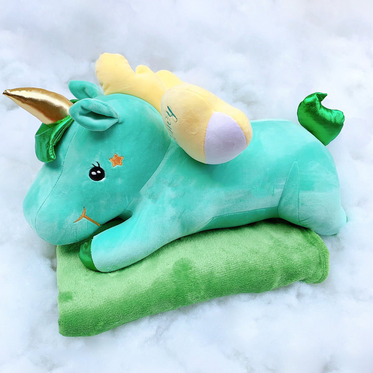 Gối Mền 3 Trong 1 Gấu Bông Kỳ Lân Dài 60cm, Gấu Bông Pony Nhập Khẩu, Hình Như Nào Mẫu Như vậy