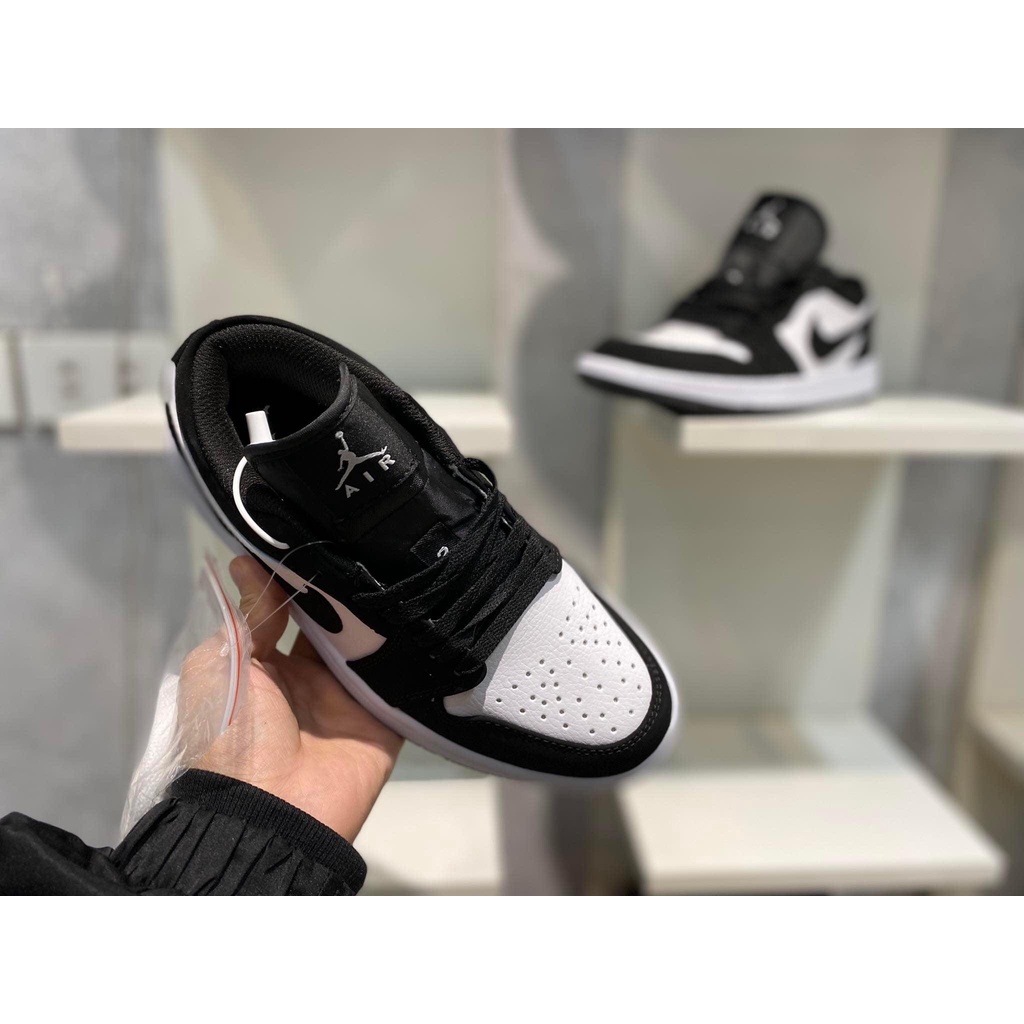 Giày jordan 1 cổ thấp hàng cao cấp jd1 các màu đen trắng low bản đẹp full BILL BOX