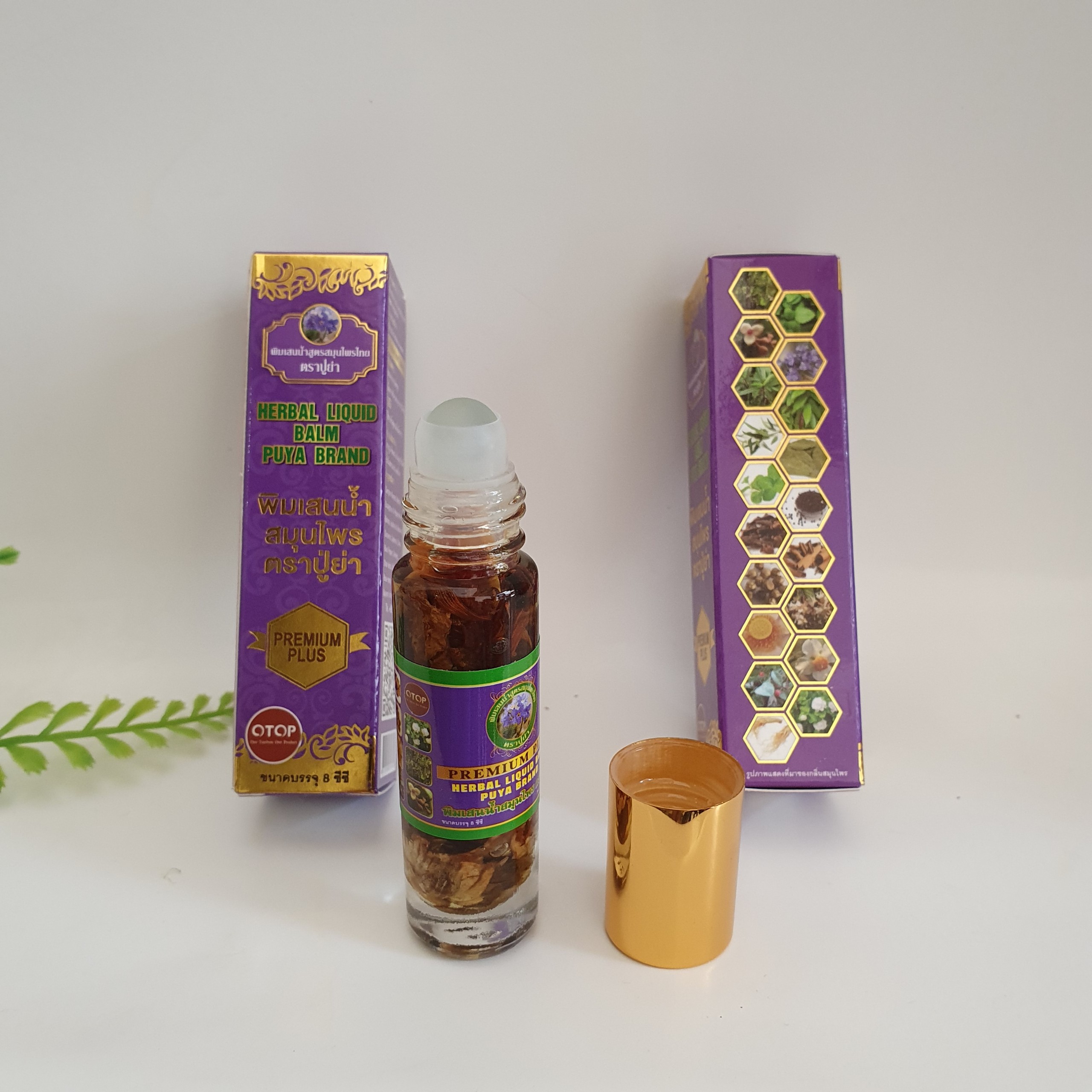 Bộ 12 chai dầu lăn thảo dược 19 vị thái lan