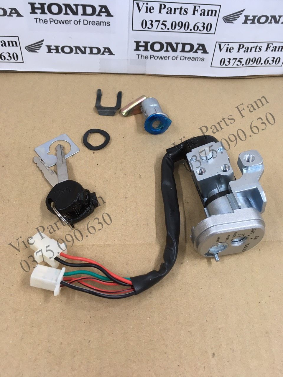 Bộ khóa điện wave rs 6 dây