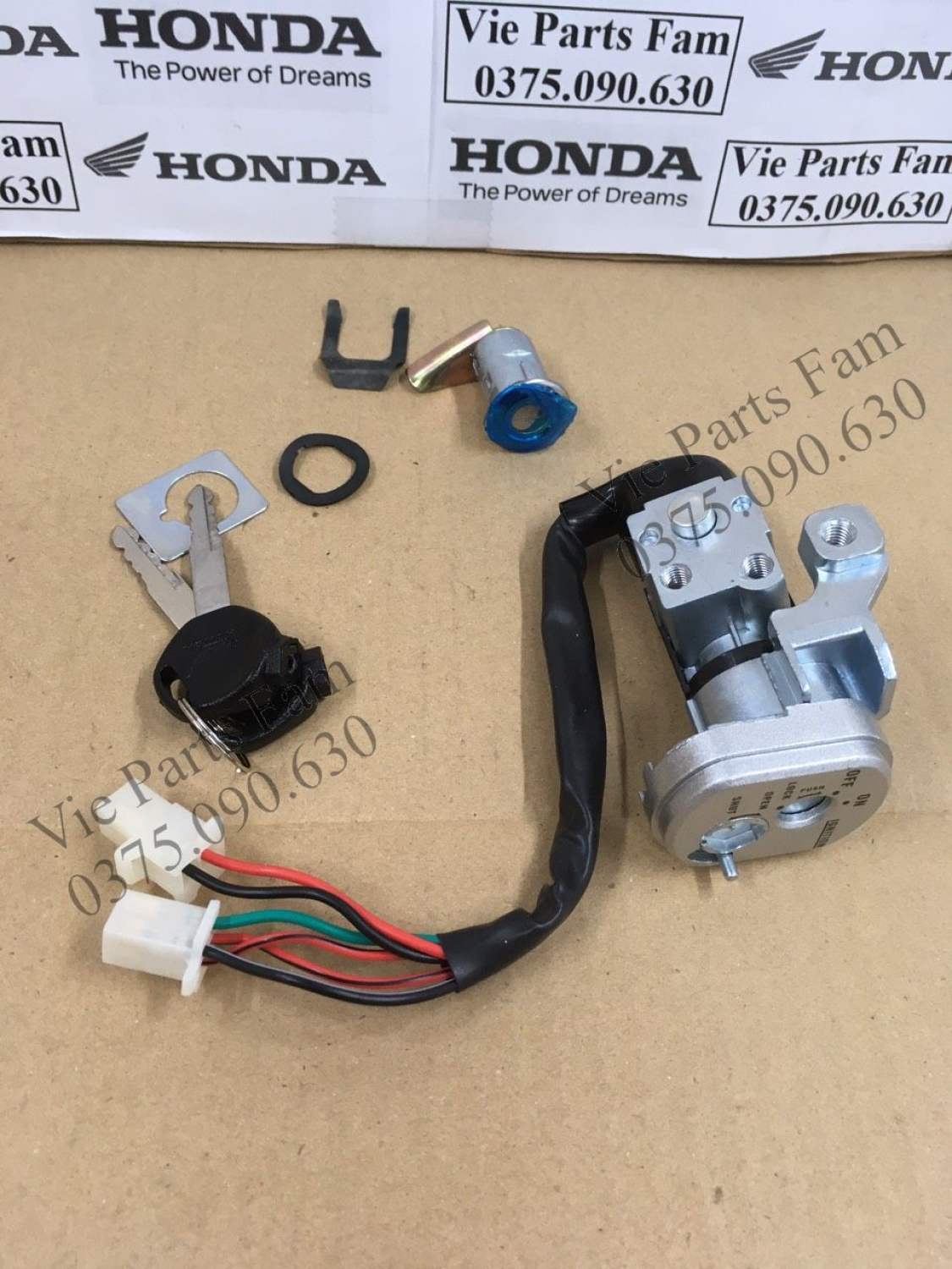 Bộ khóa điện wave rs 6 dây