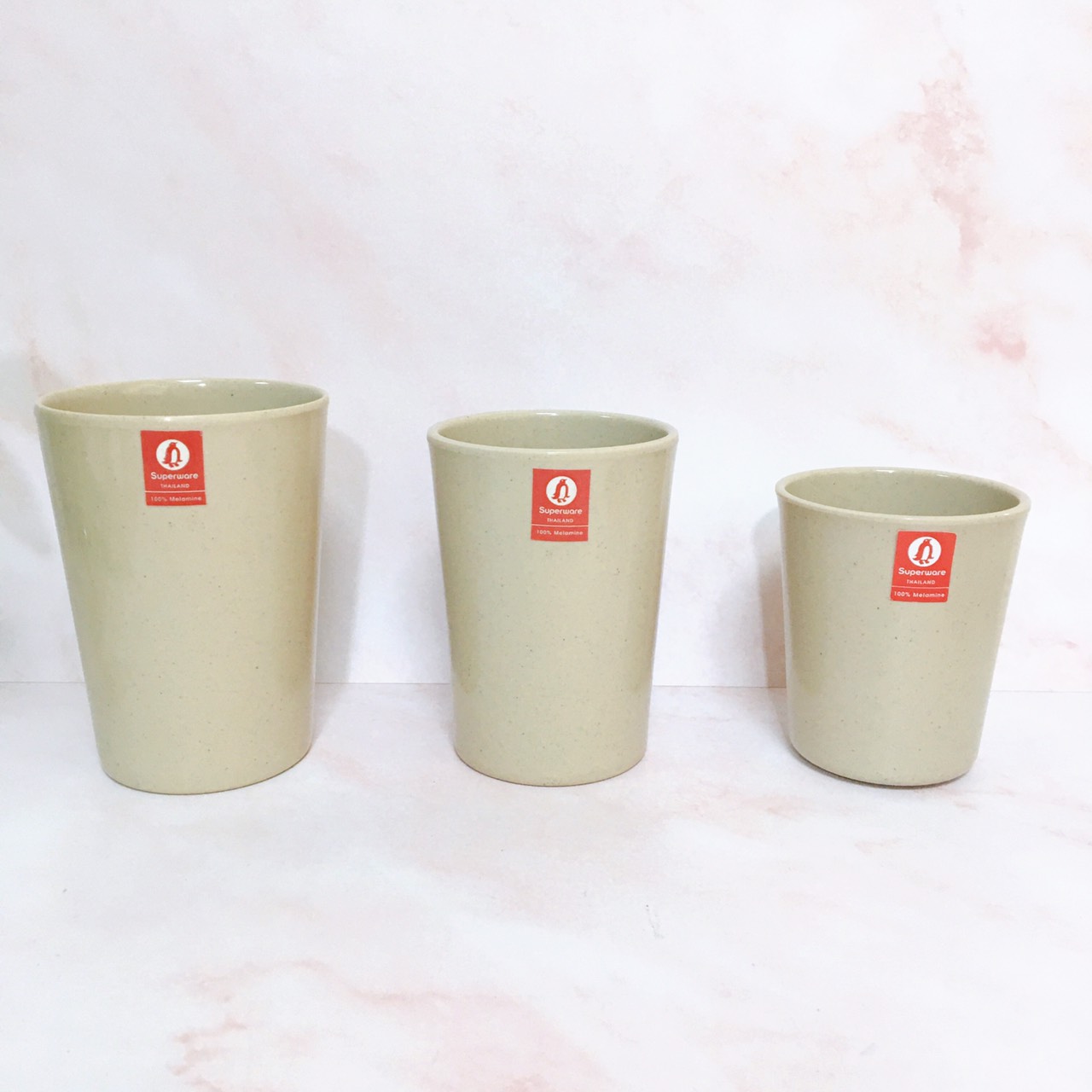 Cốc SUPERWARE Nhựa Phíp 100% Melamine Nâu Đá - Stone