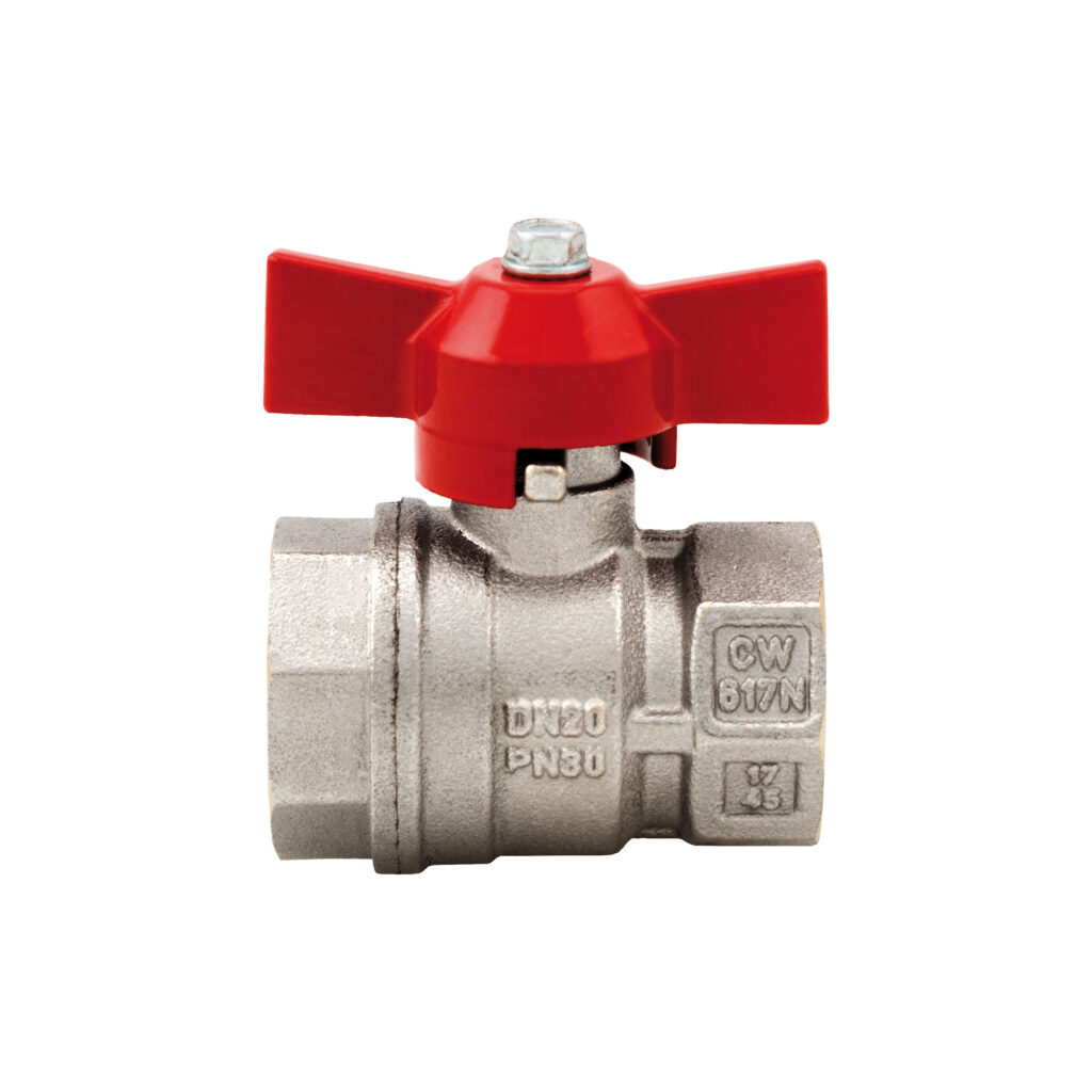 Van bi tay bướm đồng ren art.118 italy áp lực 30kg phi 21 phi 27 phi 34