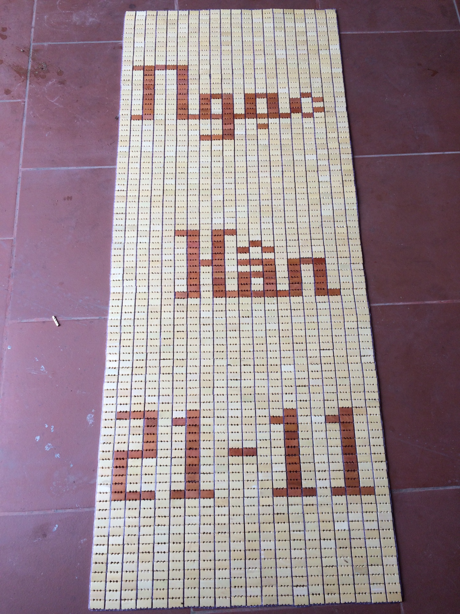 Chiếu trúc đặt cũi cho bé nằm cho mát lưng kt 60 x90cm