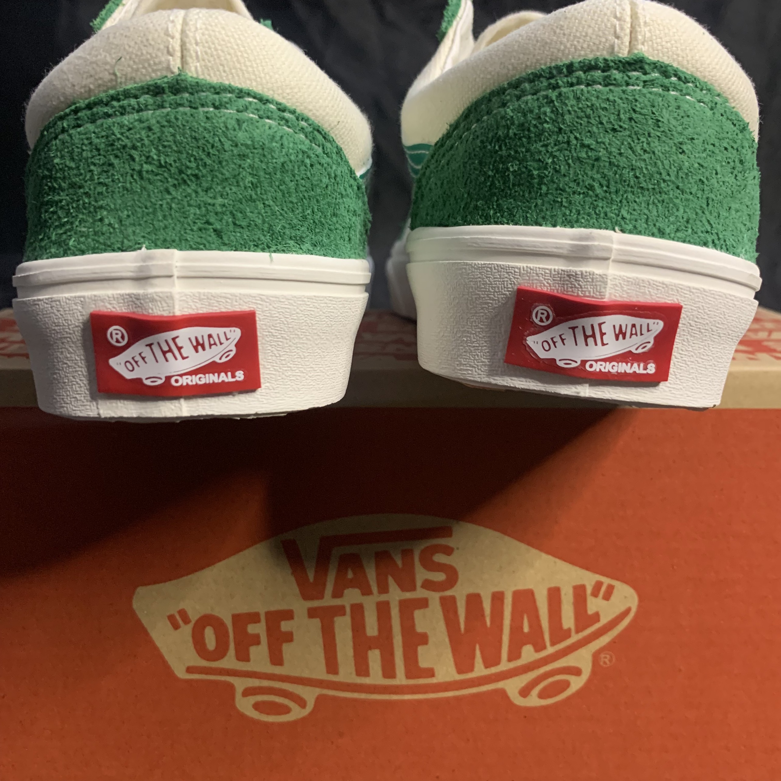 Giày Vans Vault Old Skool Trắng xanh lá cao cấp full box
