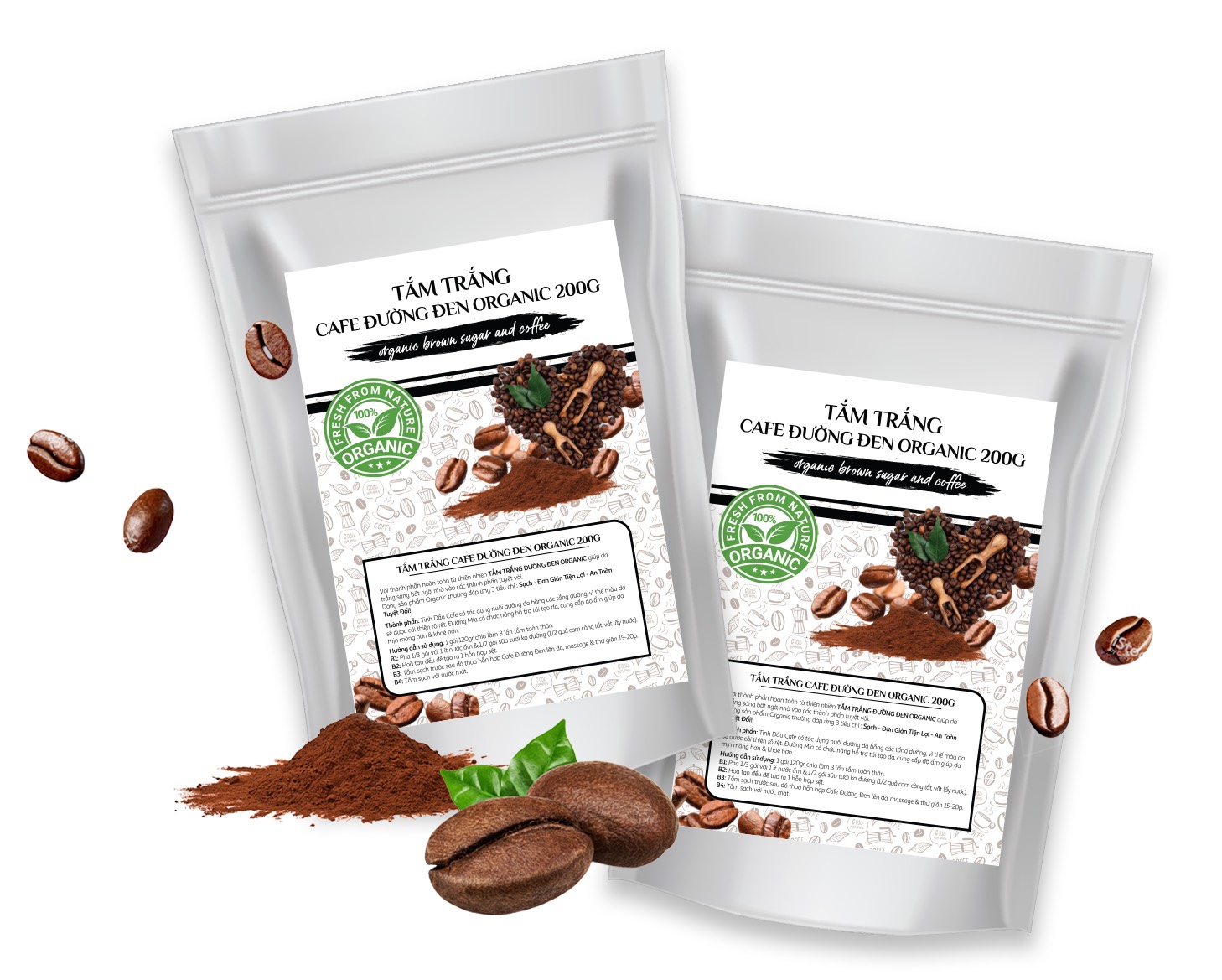 𝐓𝐚̆́𝐦 𝐓𝐫𝐚̆́𝐧𝐠 𝐂offee Đ𝐮̛𝐨̛̀𝐧𝐠 Đ𝐞𝐧 𝐎𝐫𝐠 200g