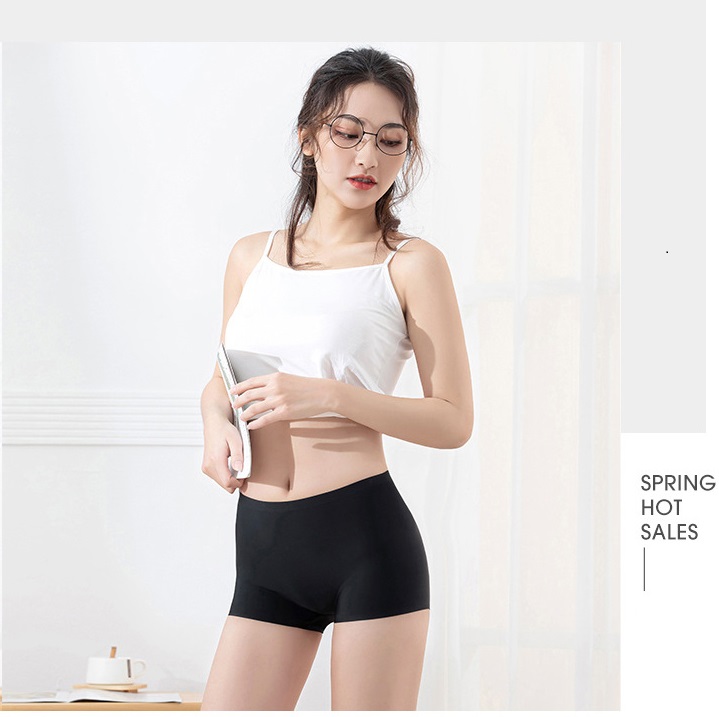 Quần lót nữ đúc su kiểu boxer quần chip nữ dạng đùi viền ép co dãn nhiều ôm mông tôn dáng