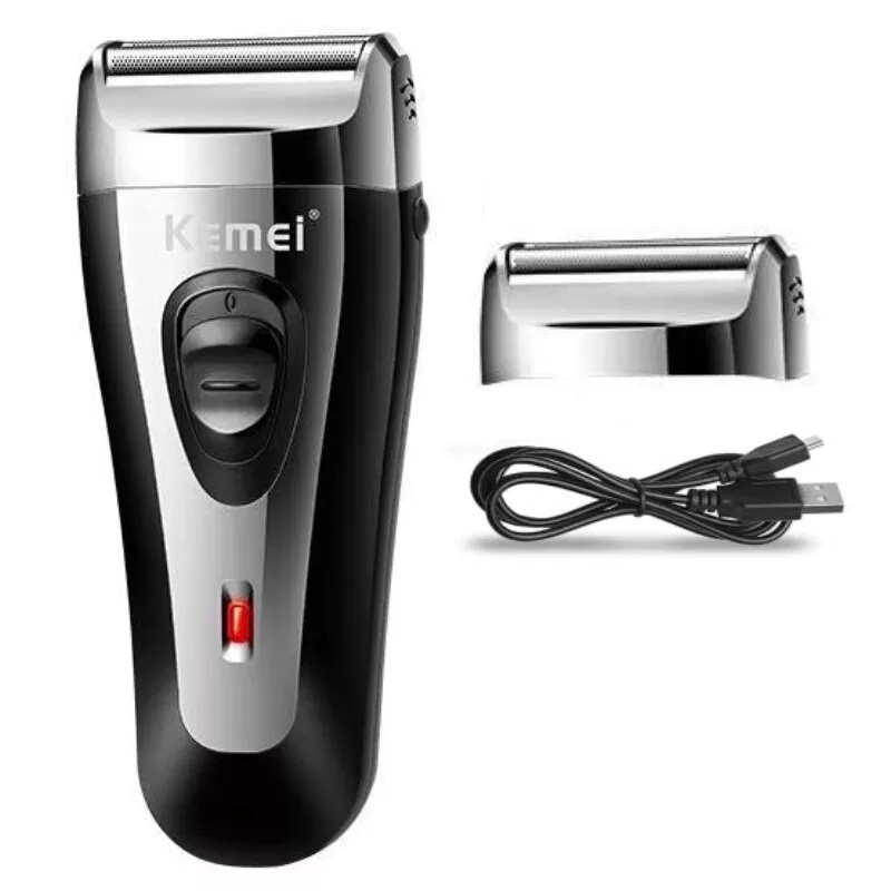 Máy cạo râu 2 lưỡi kép kemei km 9038 tặng kèm lưới bảo vệ