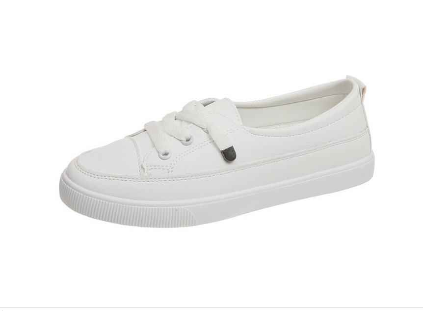 Fiship Giày nữ| Giày lười dáng thể thao trắng cao cấp| slip on nữ hàng QC loại 1 - KhanhlinhshopS