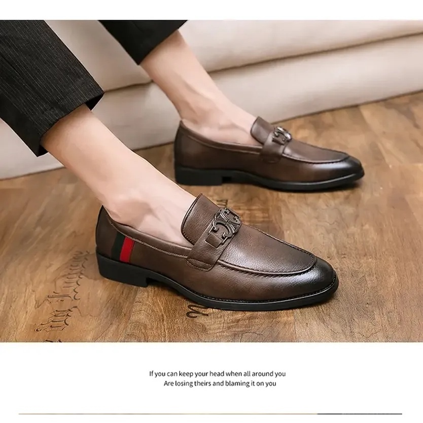 ✁☂♞  Giày Da Nam Phong Cách Vintage Công Sở Size 37-46