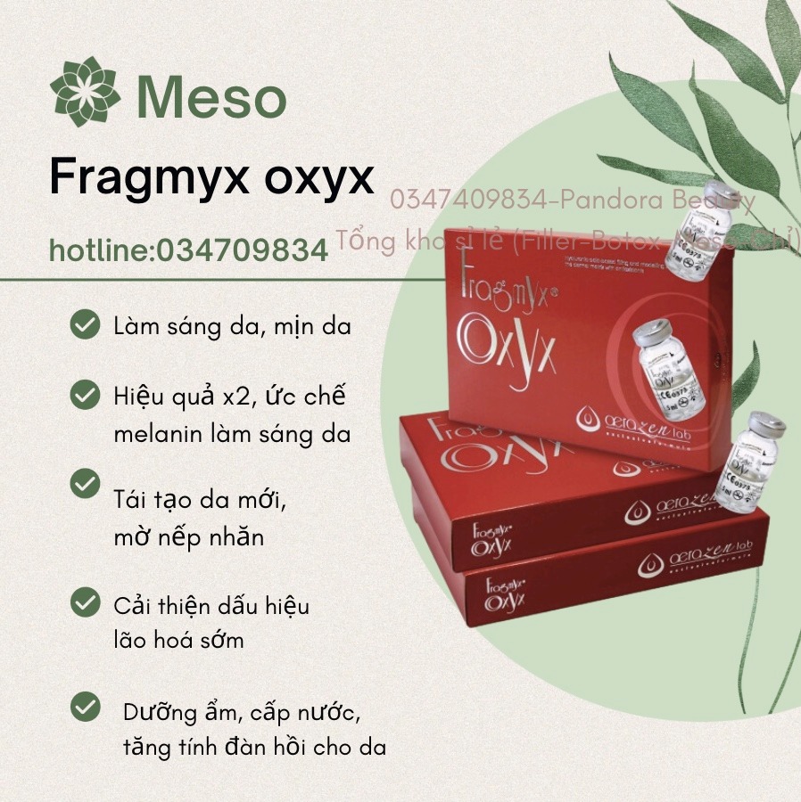 [Chinh hang] Fragmyx oxyx có tem công ty - Meso dưỡng da mờ thâm nám
