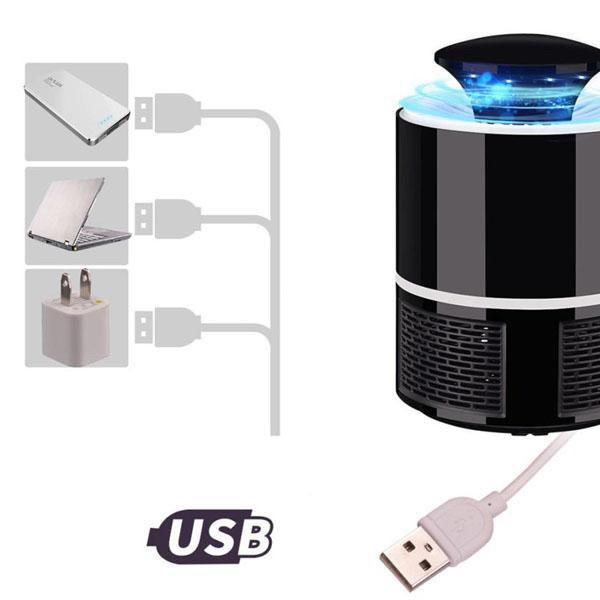 Đèn Bắt Muỗi Thông Minh Hình Trụ, Cắm Cổng Usb