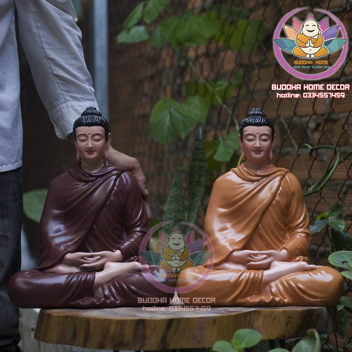 Tôn Tượng Thích Ca Thế Thiền thủ ấn Cao 35 cm