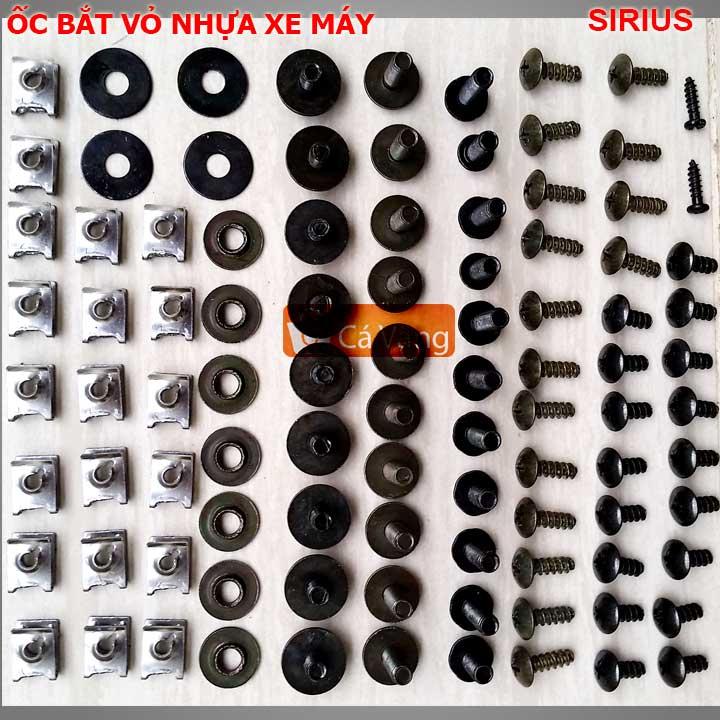 [HCM]Bộ ốc xe BẮT DÀN NHỰA XESIRIUS