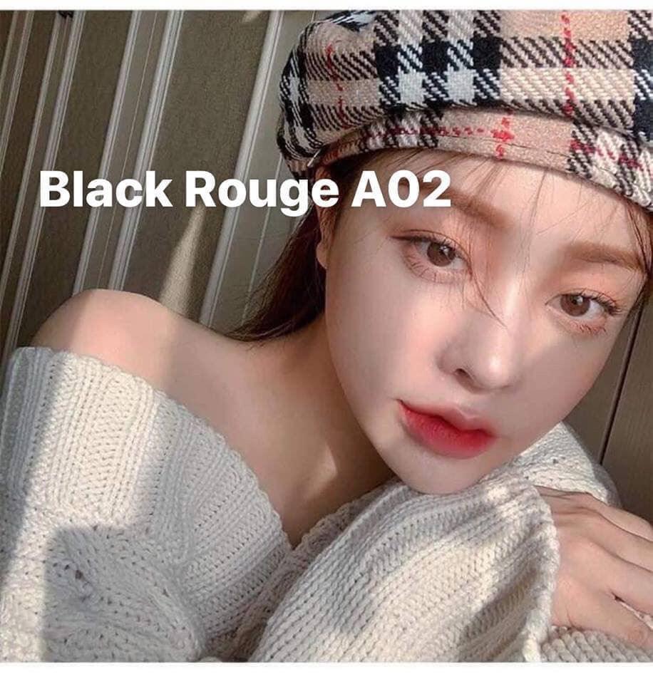 Son black rouge A02 màu cánh hoa hồng khô